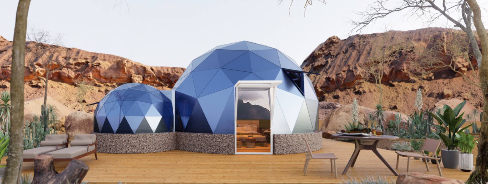 琼结县球形智能光伏玻璃星空房